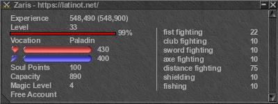 Signature for player Zaris